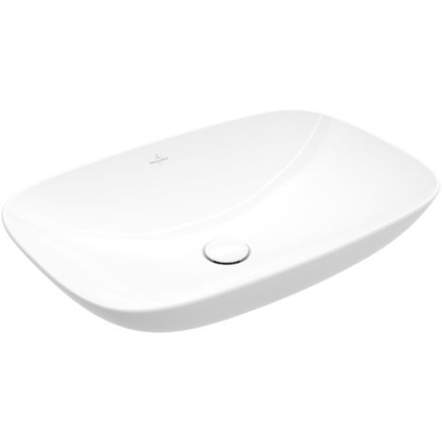 Vasque intégrée - LOOP & FRIENDS: 4A490001 - Villeroy & Boch - en céramique / ovale / sans trou