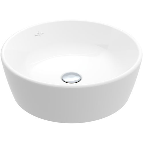 Vasque intégrée - ARCHITECTURA: 5A254501 - Villeroy & Boch - en céramique / ronde / sans trou
