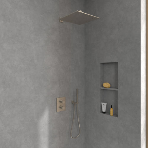 Pommeau de douche mural - UNIVERSAL : TVC000006000XX - Villeroy & Boch - carré / pluie / professionnel