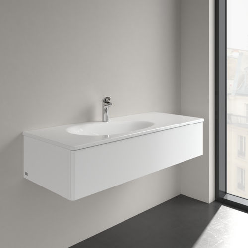 Vasque suspendue - ANTAO : 4A77 L2 XX - Villeroy & Boch - en céramique / brillante / rectangulaire