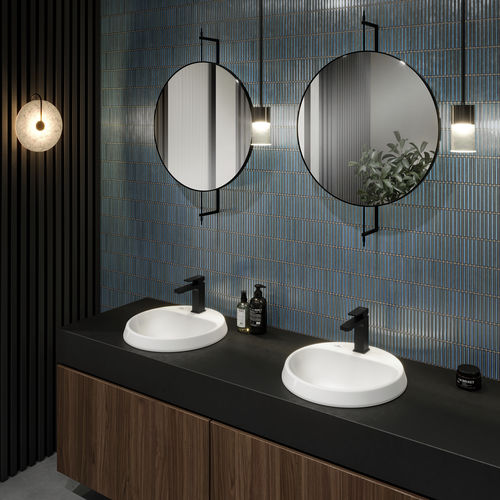 Vasque à encastrer - ARCHITECTURA - Villeroy & Boch - en céramique / ronde / 1 trou