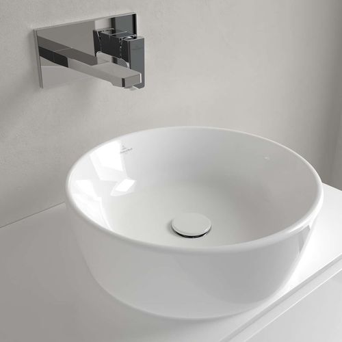 Vasque intégrée - 5A254501 - Villeroy & Boch - en céramique / ronde / sans trou