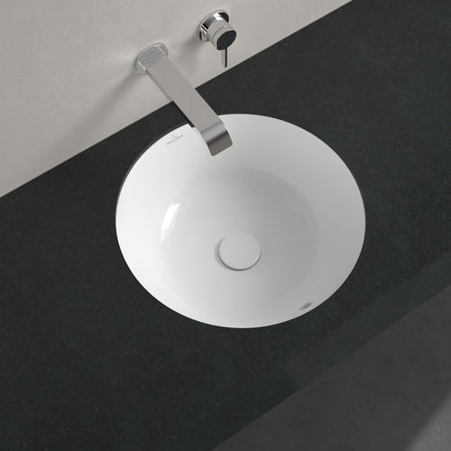 Vasque sous plan - 5A754501 - Villeroy & Boch - en céramique / ronde / sans trou