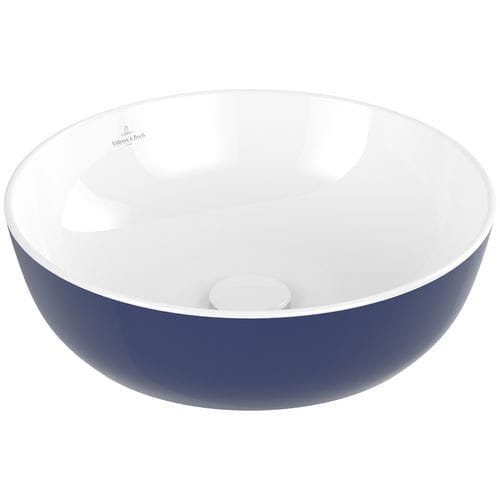 Vasque à poser - 417943BCS4 - Villeroy & Boch - en céramique / ronde / sans trou