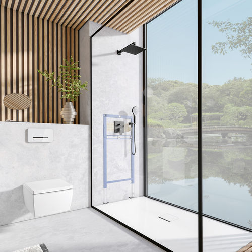 Receveur de douche rectangulaire - UDQ1810SQI2V - Villeroy & Boch - à encastrer / en acrylique / en quartz