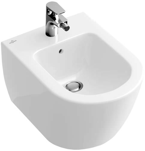 Bidet suspendu - SUBWAY 2.0: 540000 - Villeroy & Boch - en porcelaine