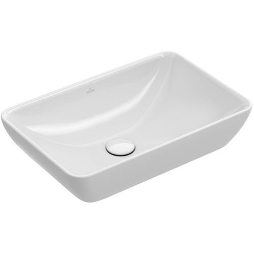 Vasque à poser - VENTICELLO: 411355 - Villeroy & Boch - en porcelaine / rectangulaire / contemporaine