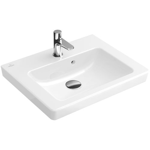 Vasque suspendue - SUBWAY 2.0: 73155G - Villeroy & Boch - en porcelaine / pour enfant / rectangulaire