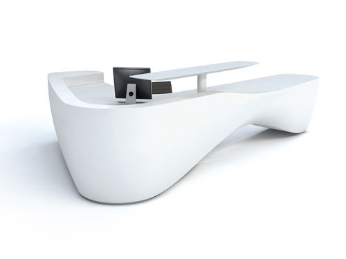 Banque d'accueil en Solid Surface - KIN III - ISOMI