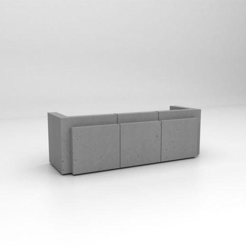 Banque d'accueil modulable - VOLUME 2 - ISOMI - en béton