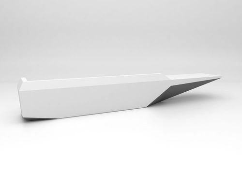 Banque d'accueil modulable - FOLD 5 - ISOMI - en Solid Surface