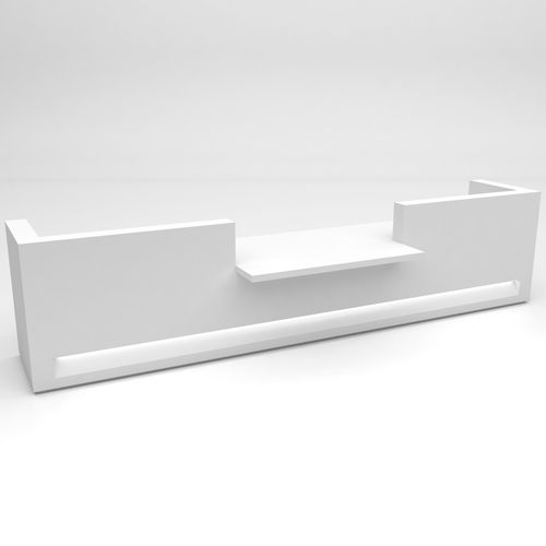 Banque d'accueil modulable - BLOK 6 - ISOMI - en Solid Surface / pour hôtel