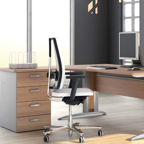 Bureau sur pied - SIGMA  - Mobel Línea - contemporain / en bois / droit