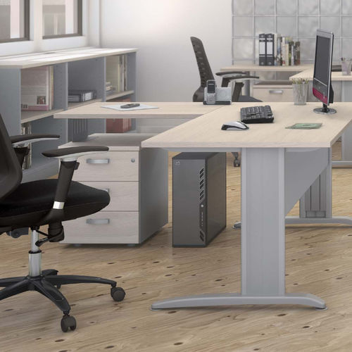 Bureau pour open space - TONO_T2 - Mobel Línea - sur pied / contemporain / en bois