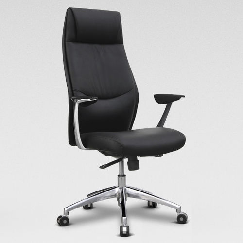 Fauteuil de direction contemporain - VIC - Mobel Línea - en cuir / avec repose-tête / tapissé