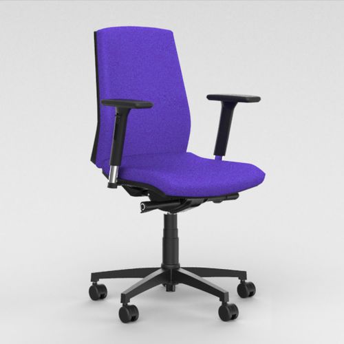 Chaise de bureau contemporaine - KLASS - Mobel Línea - d'intérieur / en tissu / tapissée