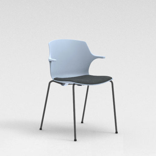 Chaise visiteur contemporaine - FRILL - Mobel Línea - d'intérieur / en plastique / tapissée