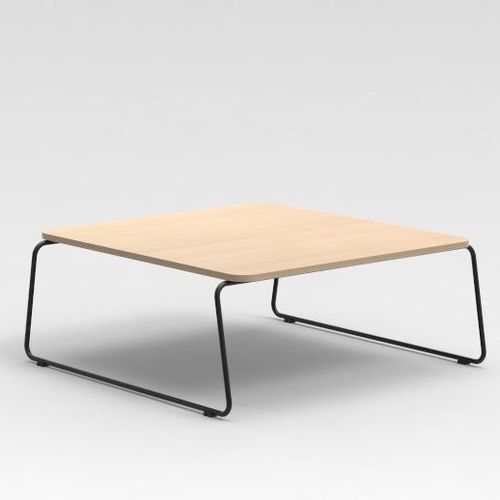 Table basse contemporaine - BROS - Mobel Línea - en mélaminé / avec piètement en métal / rectangulaire
