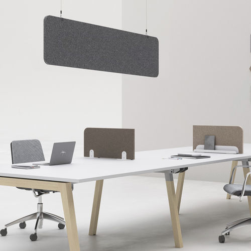 Séparateur de bureau sur bureau - MUT - Mobel Línea - au sol / auto-portant / à fixation au plafond