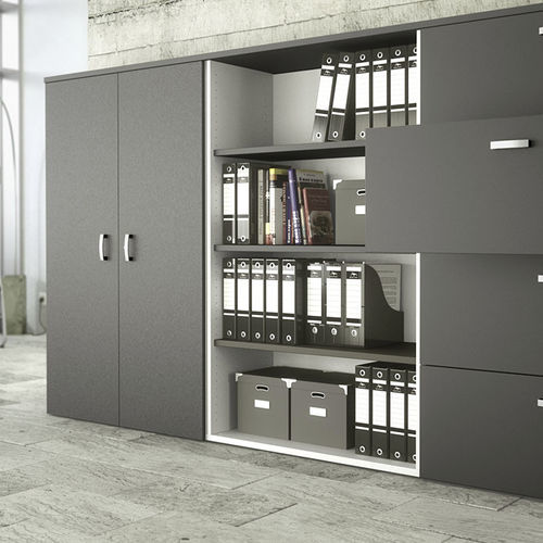 Armoire de classement basse - OH-SYSTEMS - Mobel Línea - haute / en bois / avec porte battante