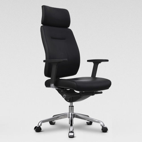 Fauteuil de direction contemporain - CRETA  - Mobel Línea - en cuir / avec repose-tête / avec dossier haut