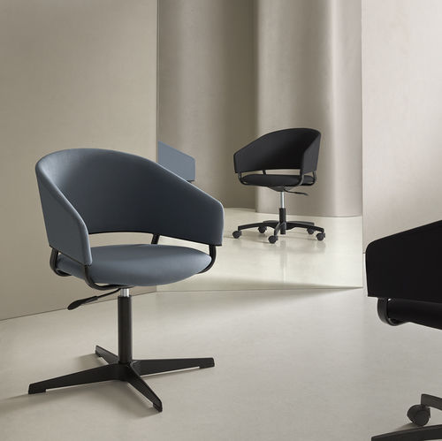 Chaise contemporaine - ODEI - Mobboli - d'intérieur / en tissu / en aluminium