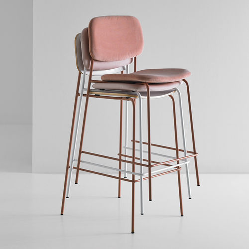 Tabouret contemporain - CAP - Mobboli - en bois / en contreplaqué / avec piètement en acier