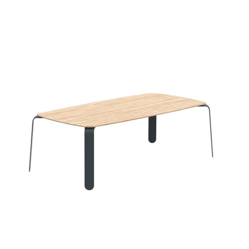 Table contemporaine - CUA - Mobboli - en métal / avec piètement en métal / rectangulaire