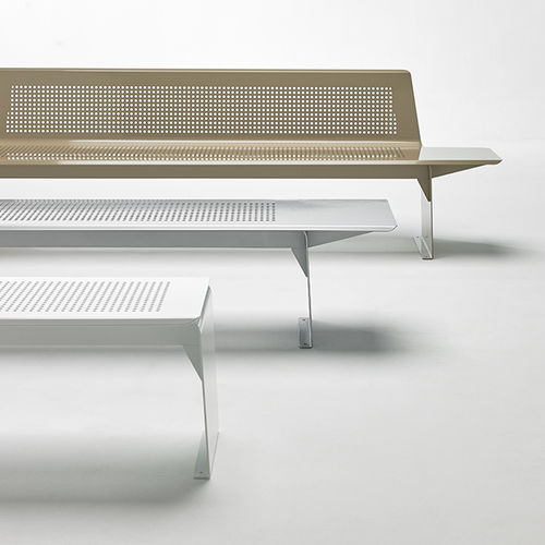 Banc contemporain - PLANE - Mobboli - en bois / en métal / en mousse