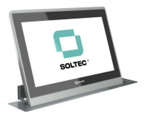 Écran tactile pour table de conférence - SRET185G-10 - SOLTEC S.L. - sur plan / motorisé / rétractable
