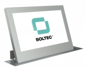 Écran tactile pour table de conférence - SRET215L-10 - SOLTEC S.L. - sur plan / motorisé / rétractable