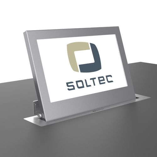 Écran tactile pour table de conférence - SRET156L-10 - SOLTEC S.L. - mural / motorisé / rétractable