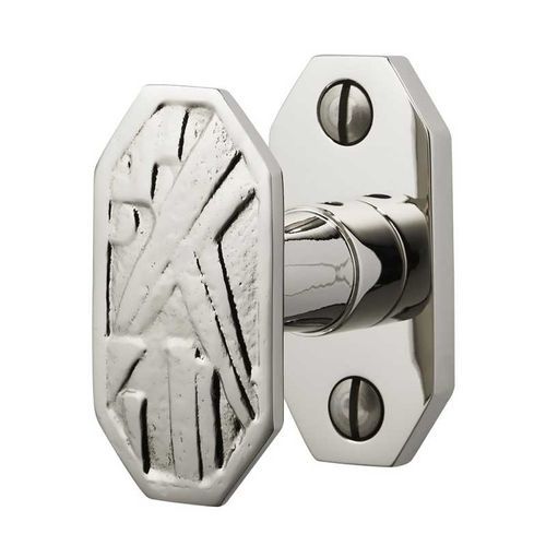 Bouton de porte Art Déco - B356LB - DCG PICARDIE - en laiton / en laiton chromé / en laiton brossé