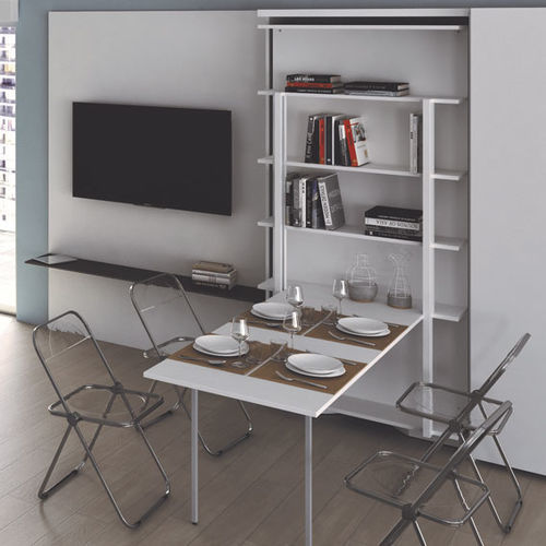 Table à manger contemporaine - LSG - smqrt beds - en bois / avec piètement en métal / rectangulaire