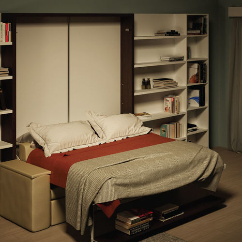 Lit escamotable - DILE FAT - smqrt beds - double / contemporain / avec base de rangement