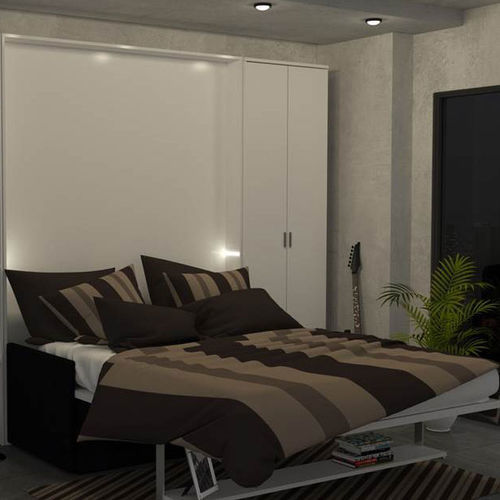Lit escamotable - DILE SLIM - smqrt beds - double / contemporain / avec base de rangement