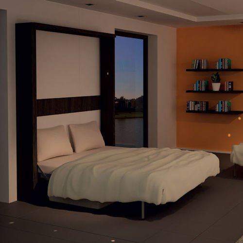 Lit escamotable - HOUDINI - smqrt beds - double / contemporain / avec étagère intégrée