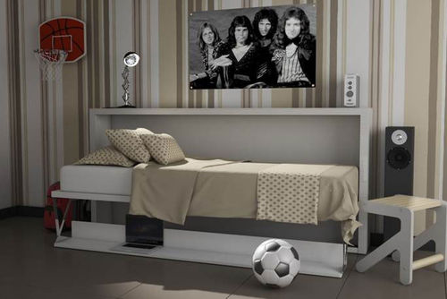 Lit escamotable - JOKER - smqrt beds - simple / contemporain / en tissu