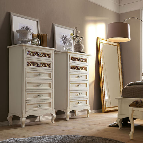 Chiffonnier classique - CAPRI - Villa Nova Italia - en bois laqué / blanc