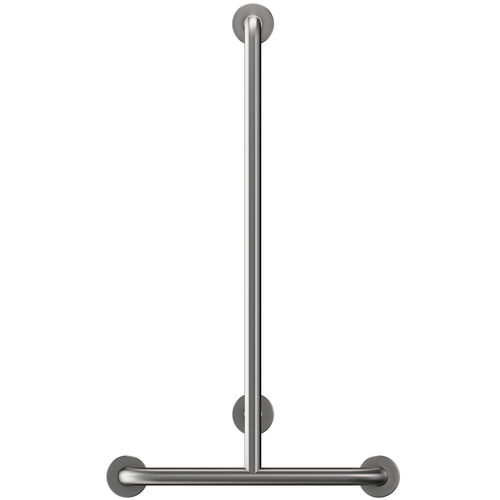 Barre de maintien en inox brossé - B640 - Duten - en acier / en forme de T / murale