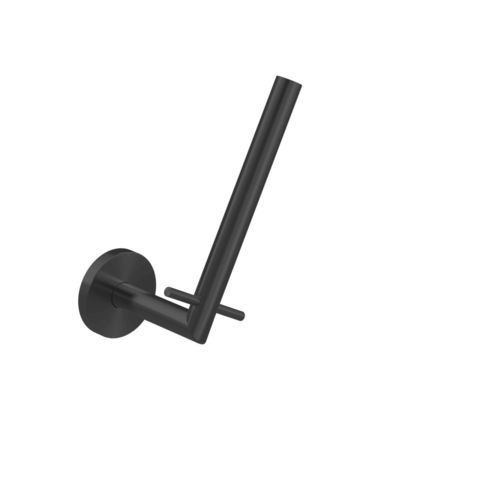 Porte-rouleau WC mural - H107-N - Duten - en inox / noir / pour hôtel