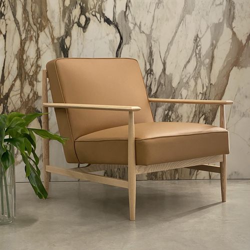 Fauteuil contemporain - Gaia - mg12 - en velours / en coton / en lin