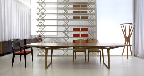 Porte-manteau sur pied - LOOSE - SOLLOS - contemporain / en bois