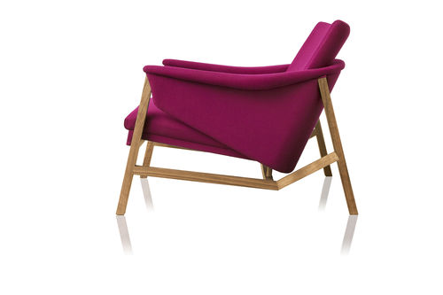 Fauteuil contemporain - ISA - SOLLOS - en bois massif / en bois