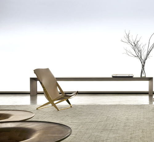 Chaise longue contemporaine - STAR - SOLLOS - en tissu / en métal