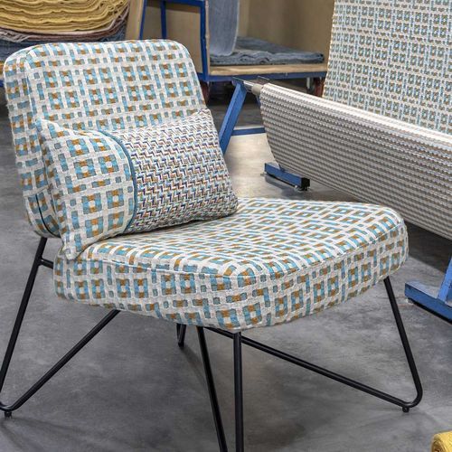 Tissu d'ameublement - SPOLA  - Luciano Marcato - pour rideaux / à motif géométrique / en coton