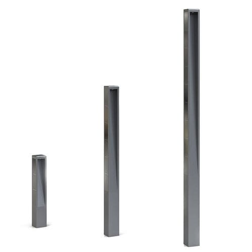 Borne d'éclairage de jardin - Solar Post - The solar range - urbaine / contemporaine / en acier inoxydable