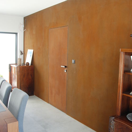 Porte de placard d'intérieur - OTHERS - ZEROMUR Perfect Doors - en bois / en aluminium / en cuir