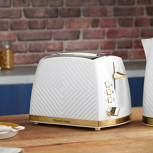 Grille-pain 2 tranches - GROOVE - RUSSELL HOBBS - blanc