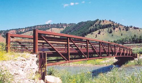 Pont en acier corten - Short span steel - à treillis / piétonnièr / préfabriqué